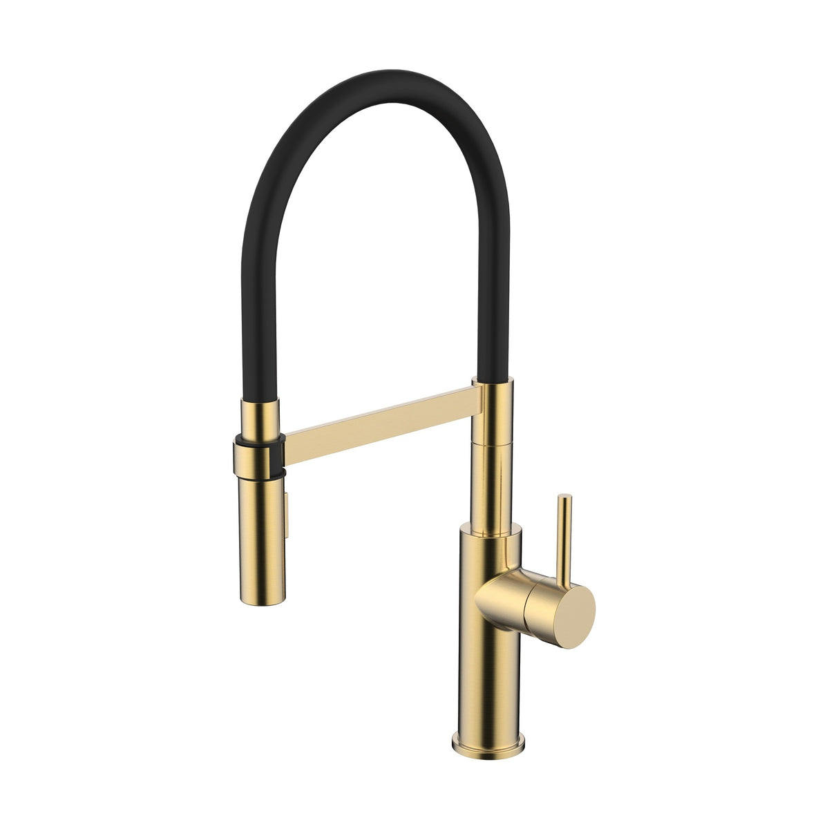 Pull-down Kitchen Sink Mixer - Perno Series - Brushed Brass
