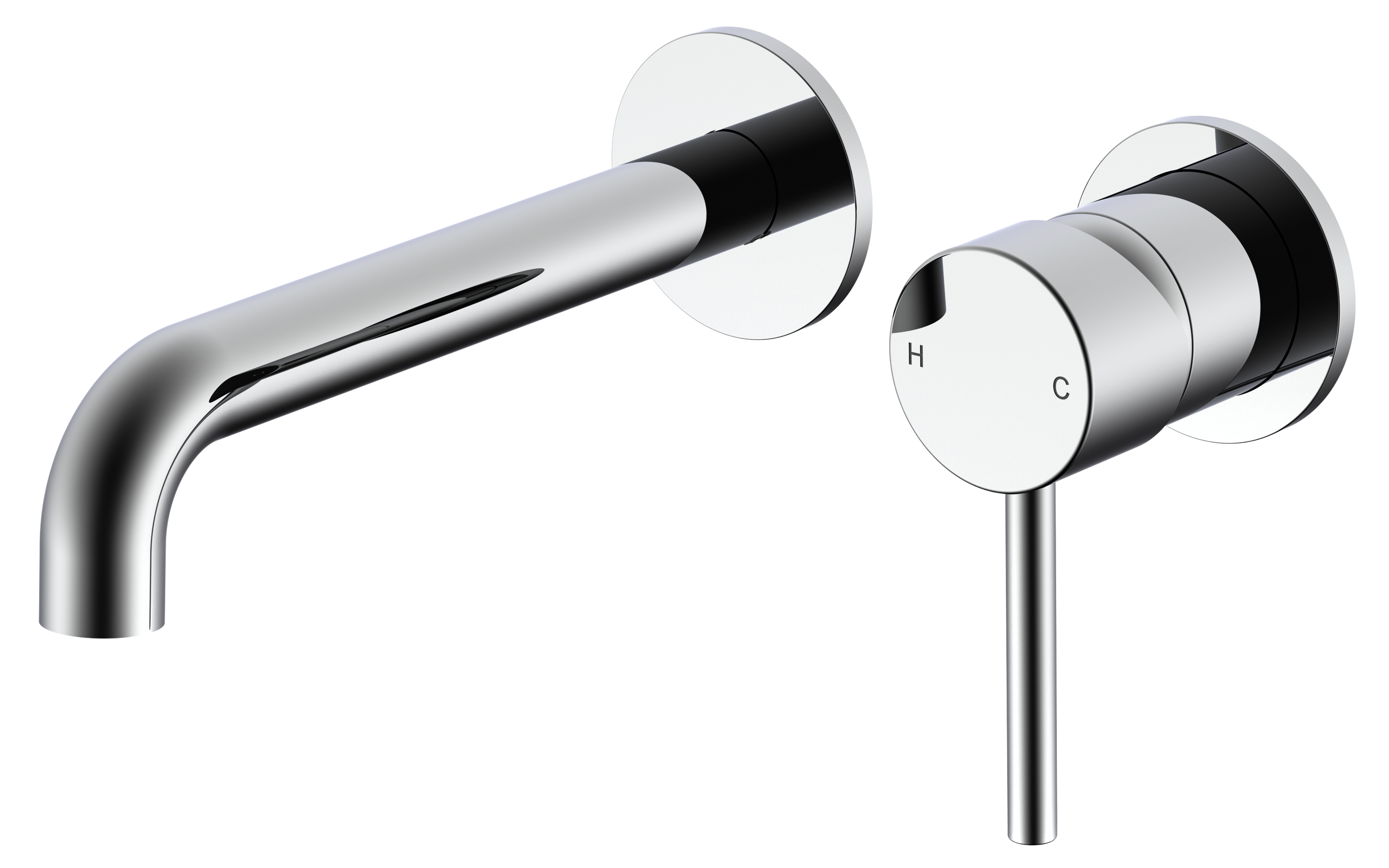 Wall Basin Mixer Set (Small Cover Plates) - Perno Series