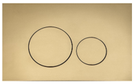 Inwall Cistern Buttons - Zero Series - Brushed Brass