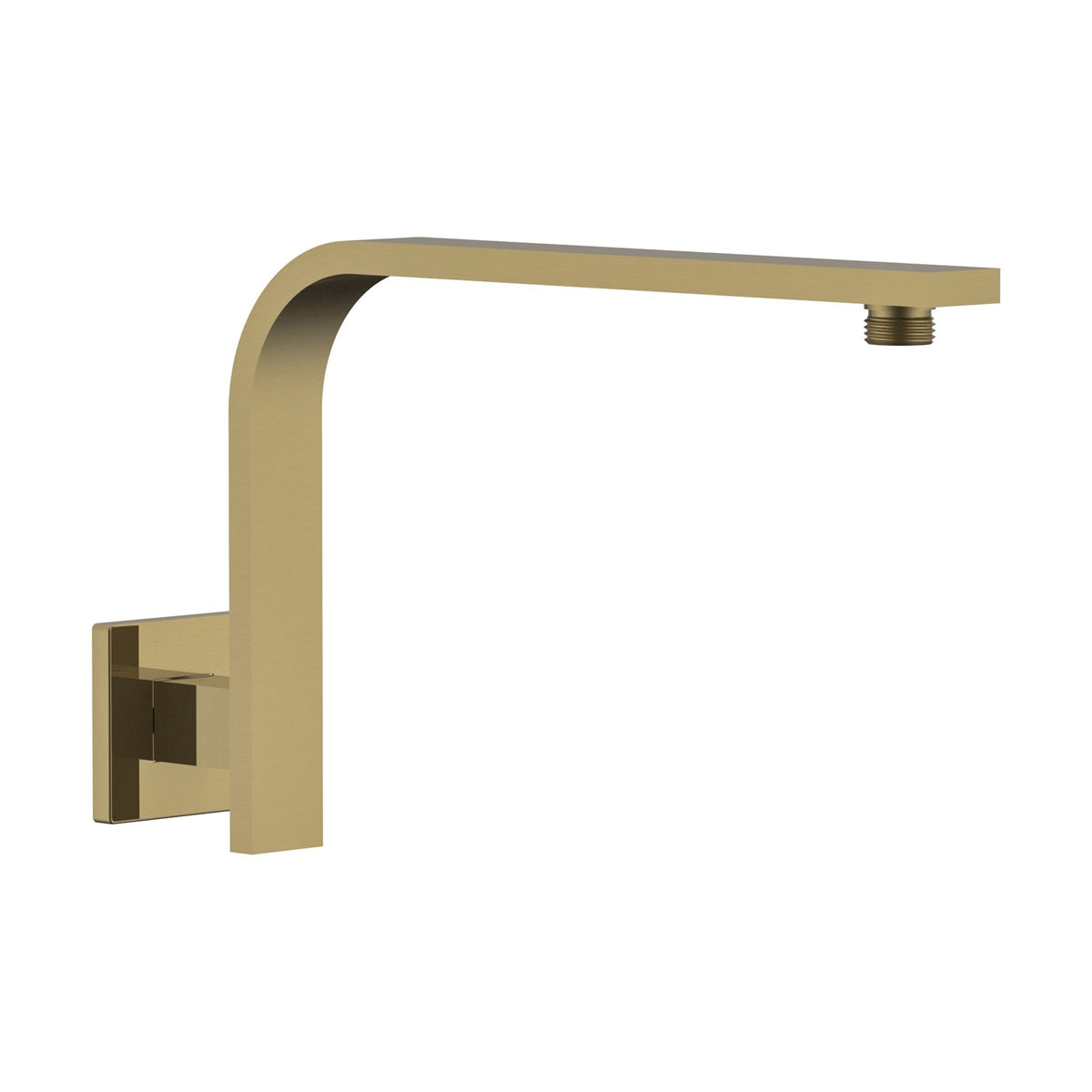 Square Upswept Wall Arm - Perno Series - Brushed Brass