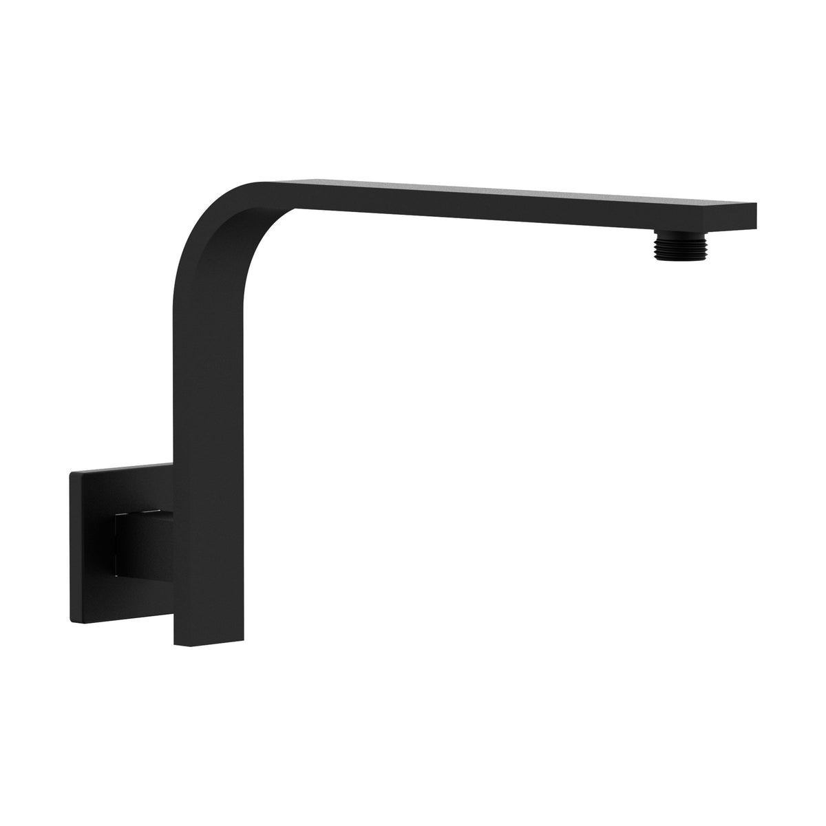 Square Upswept Wall Arm - Perno Series - Matte Black