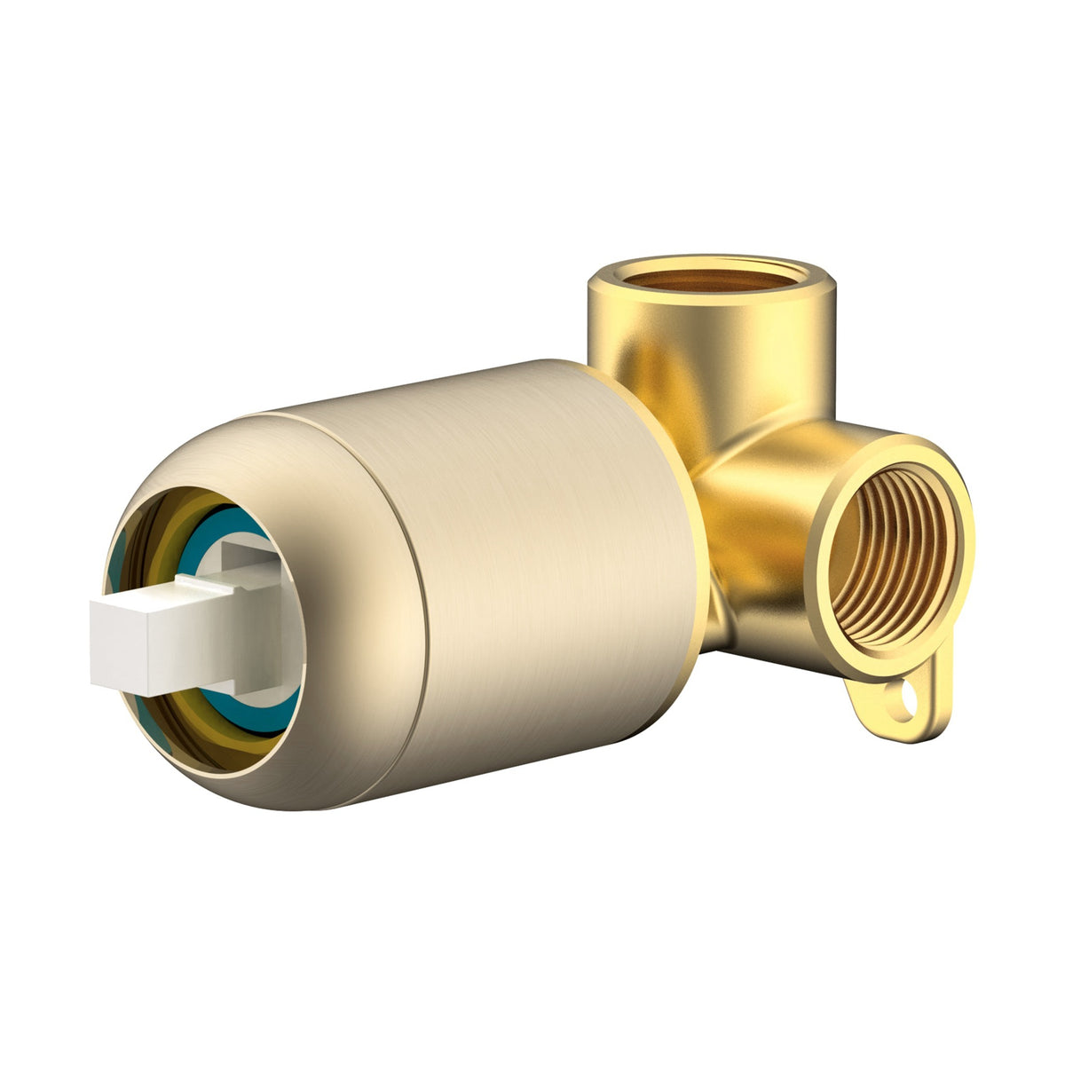 Universal Bath or Shower Body Kit - Prezzo Series - Brushed Brass
