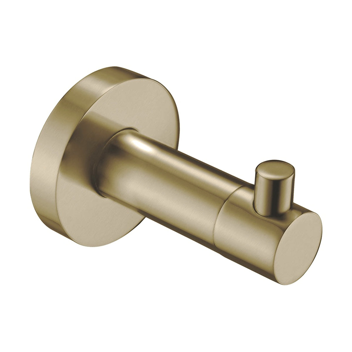 Single Robe Hook - 18 Series - Brushed Brass