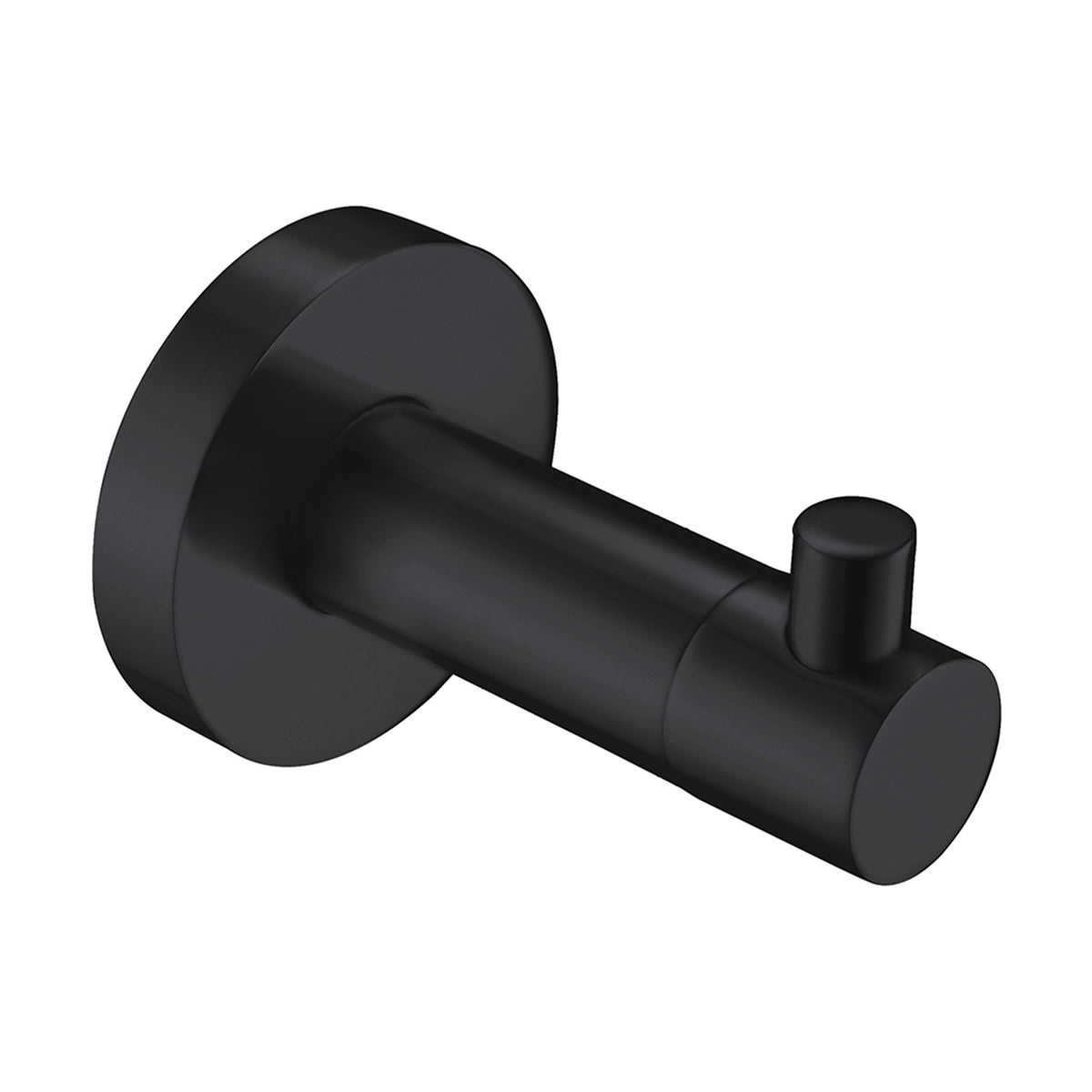 Single Robe Hook - 18 Series - Matte Black
