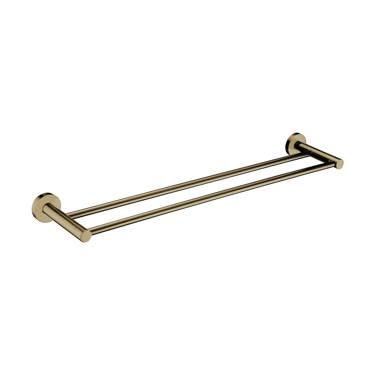 600mm Double Towel Rail - 18 Series - Brushed Brass