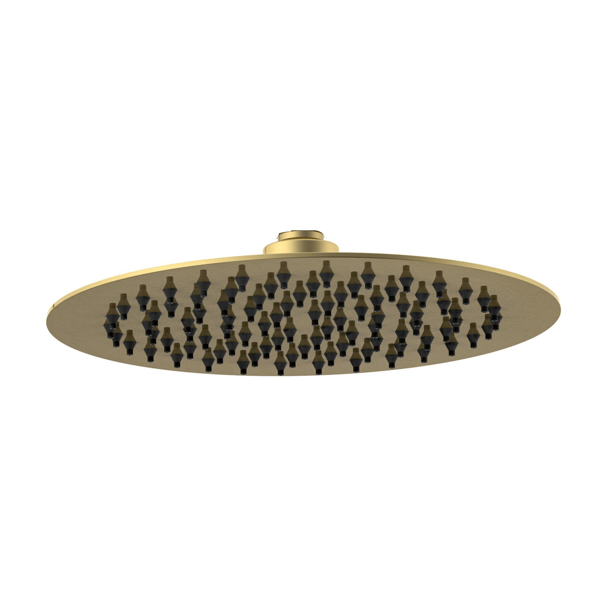 200mm Round Shower Head - Perno Series - Brushed Brass