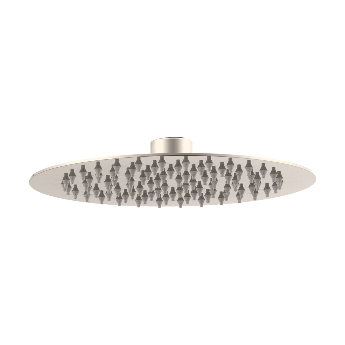200mm Round Shower Head - Perno Series - Brushed Nickel