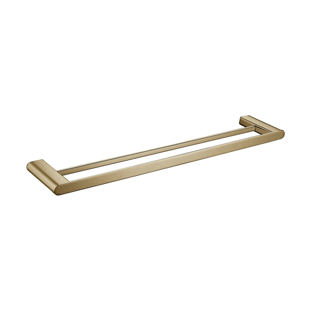 Double Towel Rail 600m - 19 Series - Brushed Brass