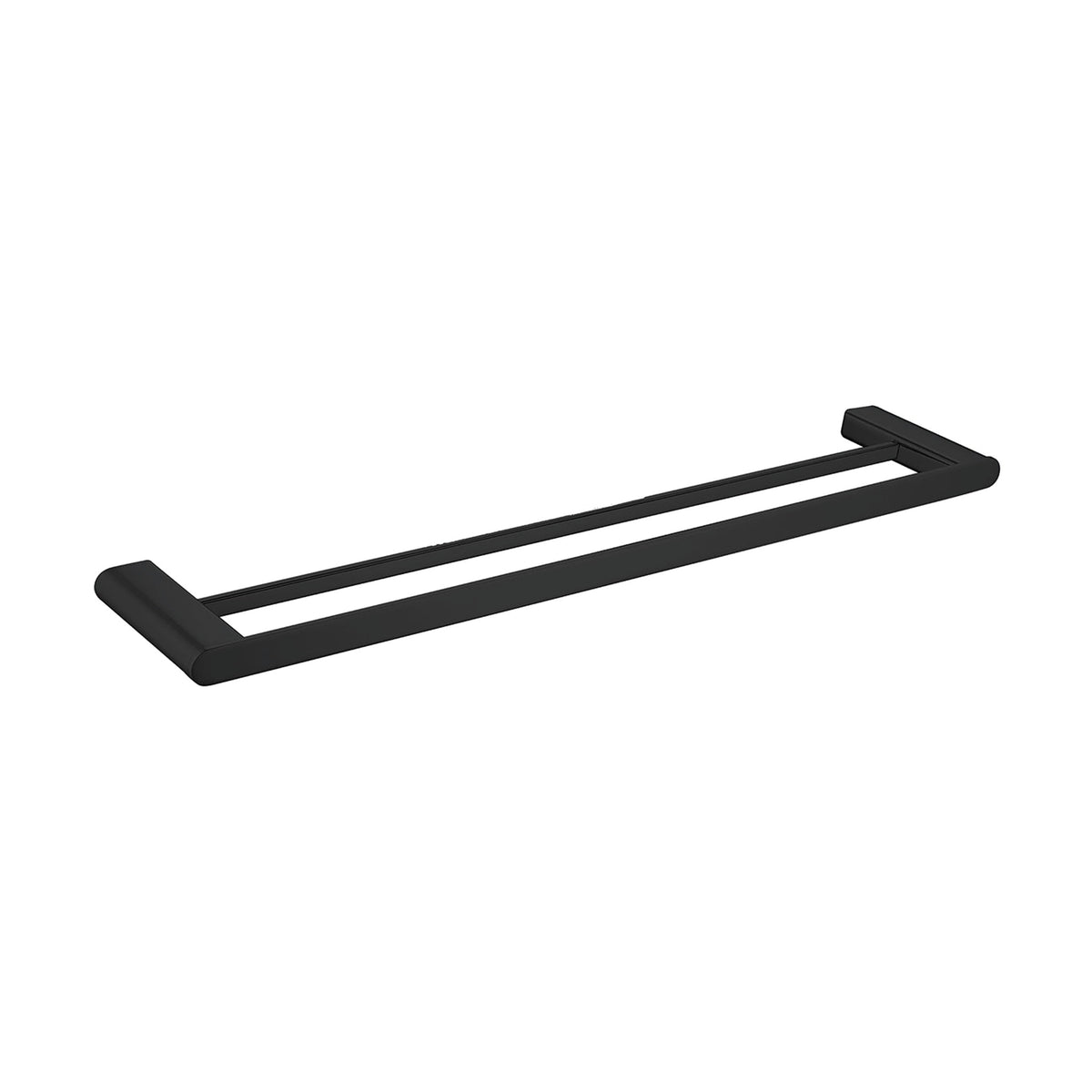 Double Towel Rail 600m - 19 Series - Matte Black