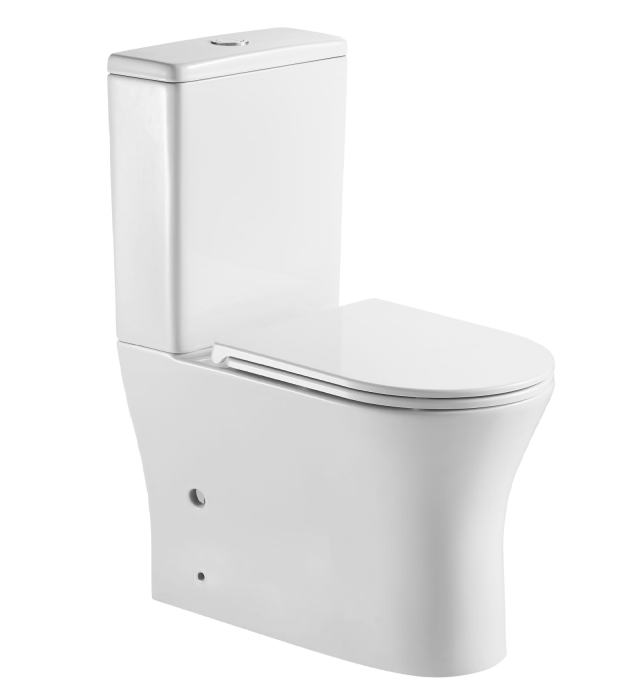 Ultra Wall Faced Rimless Dual Flush Back Inlet Toilet Suite